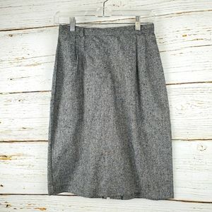Truffles Black & White Tweed Skirt